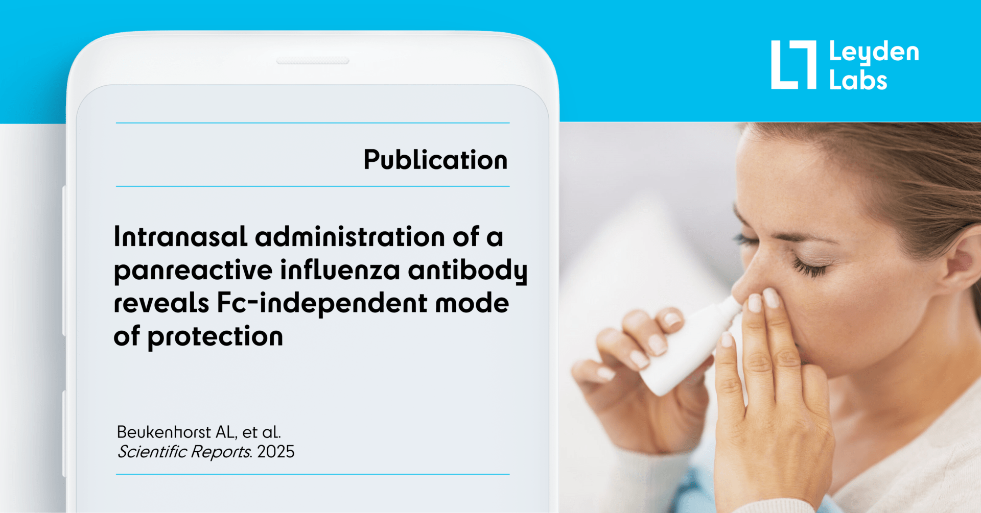 Leyden Labs Publishes New Data Confirming Potential of Intranasal Antibody Approach