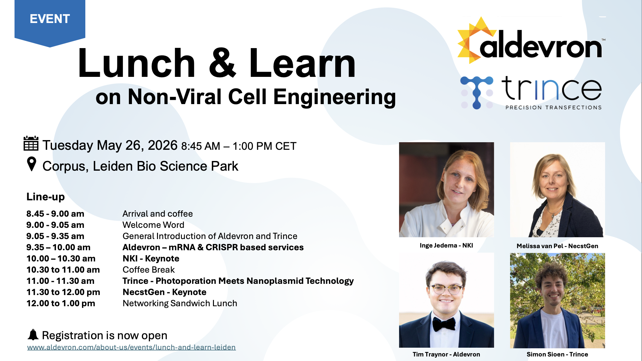 Lunch & Learn on non-viral Cell Engineering