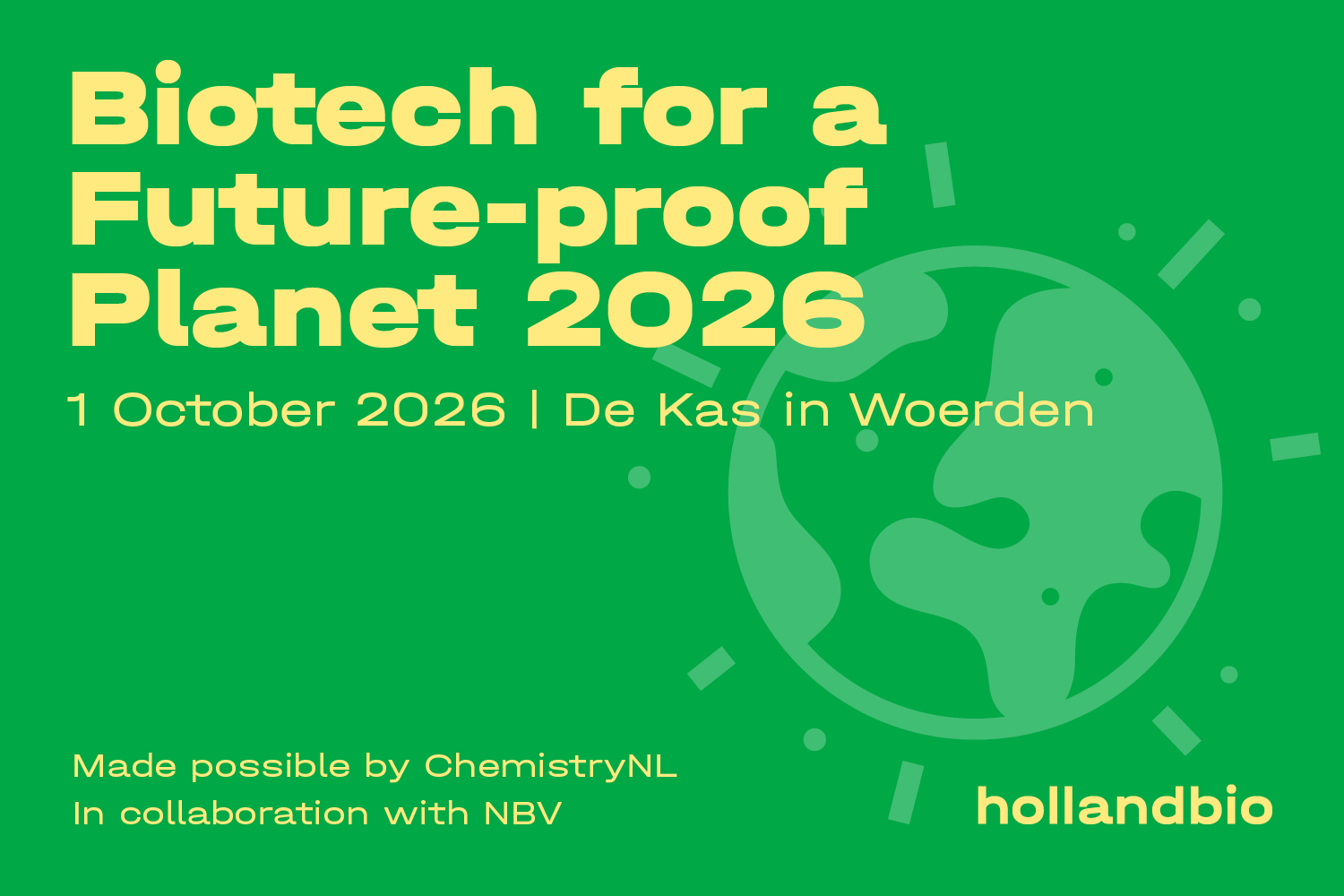 Biotech for a Future-Proof Planet 2026