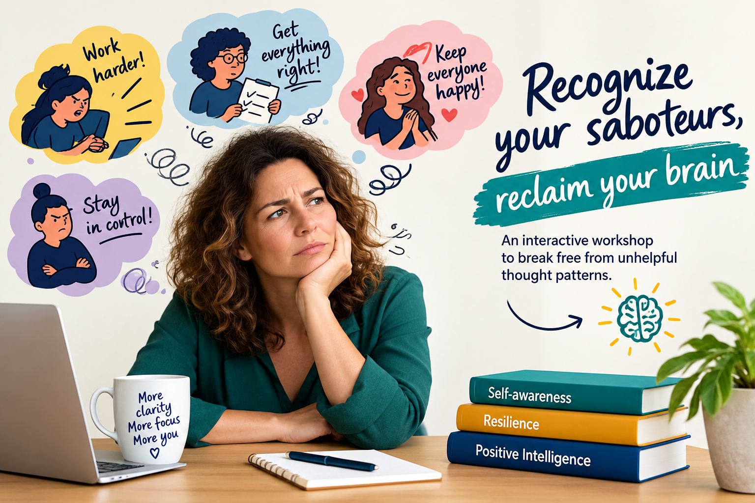 Workshop: Recognize your saboteurs, reclaim your brain