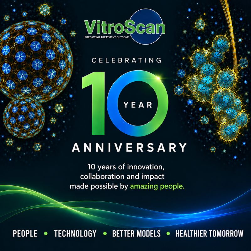 VitroScan celebrates 10 years of developing micro-tumour testing